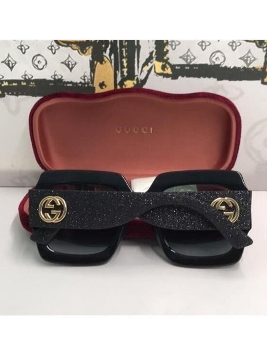 Authentic Gucci GG0102S 001 Oversized Black Sunglasses – New main image 11
